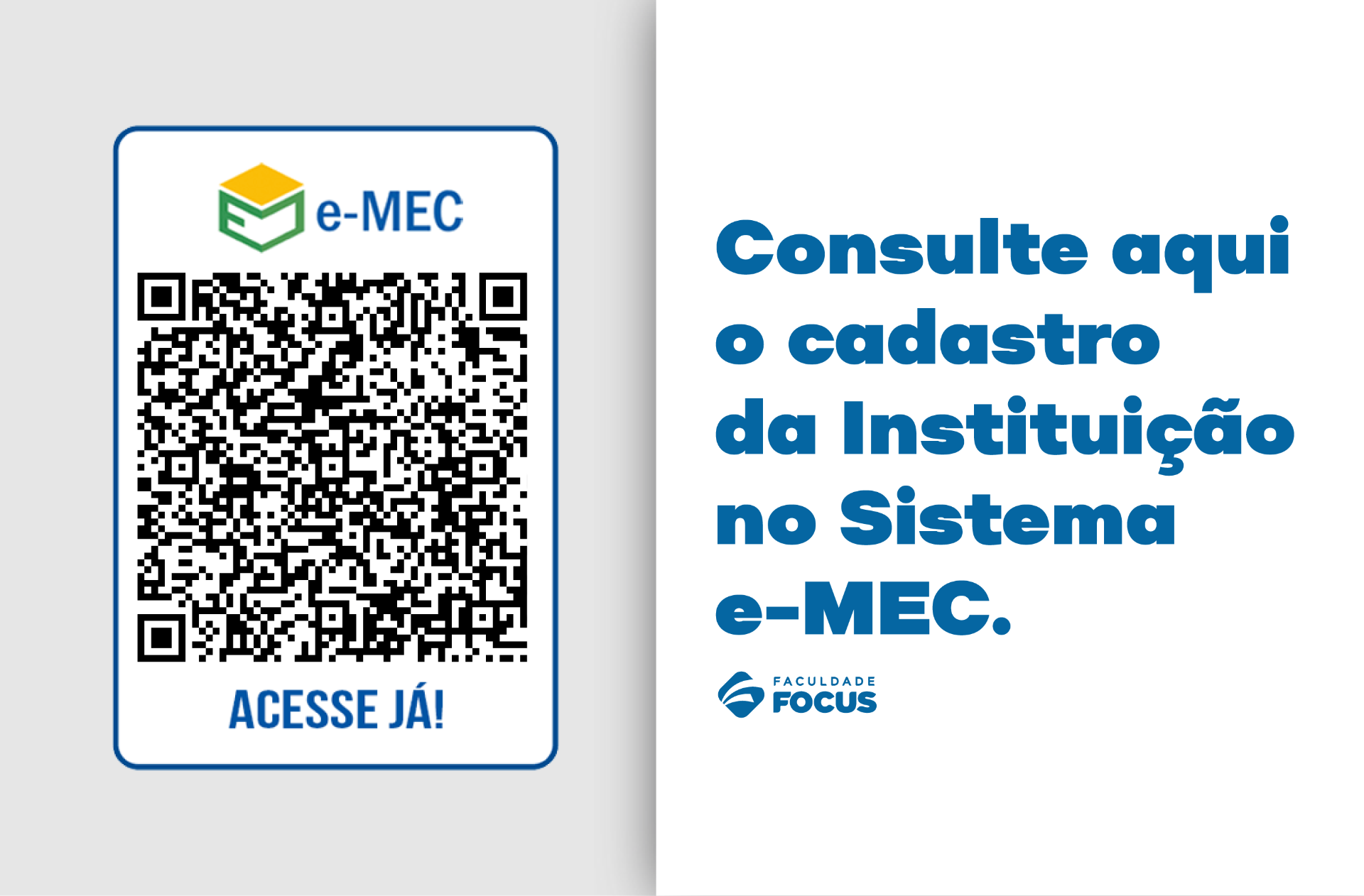 QR Code para consulta do cadastro institucional